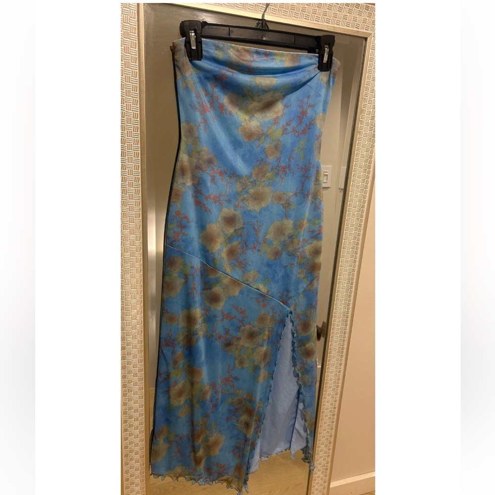 NWOT Urban Outfitters Strapless Floral Dress